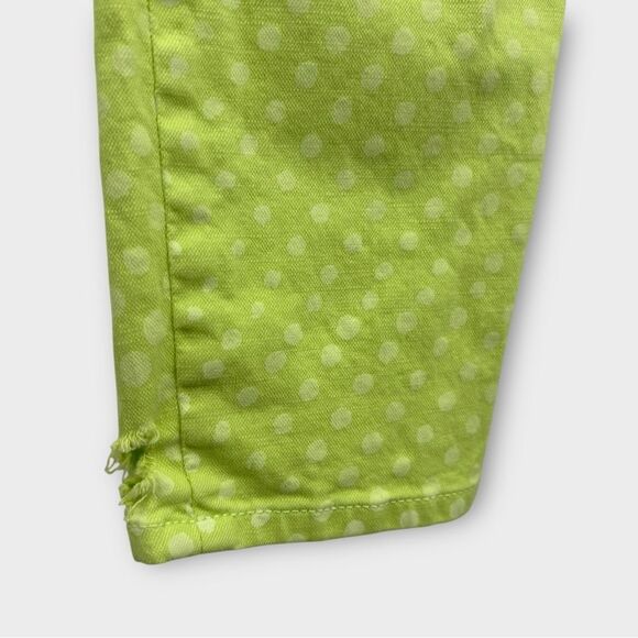 Two by Vince Camuto Retro Y2K Low Rise Skinny Jeans in Green Polka Dot Size 25 - Picture 5 of 7